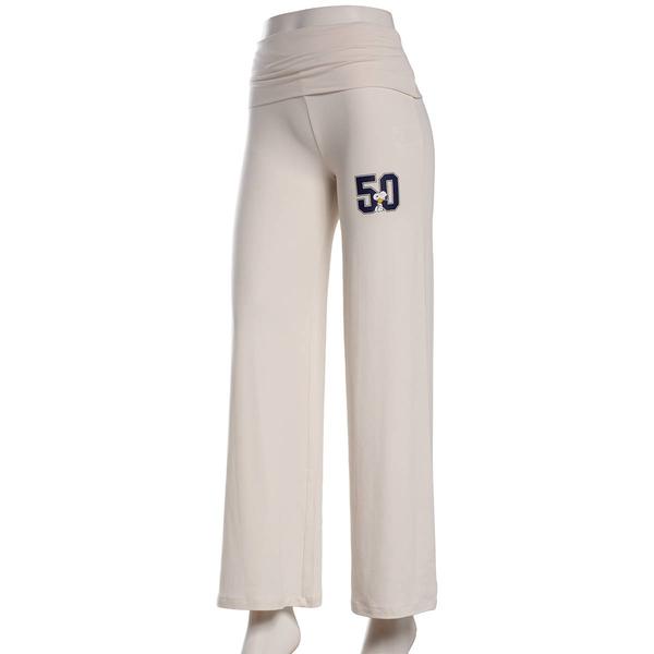 Juniors Peanuts(tm) 50 Fold Over Waist Yum Wide Leg Pants alternate view