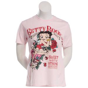 Juniors C-Life Mineral Wash Betty Boop Sweet Strong Tee alternate view