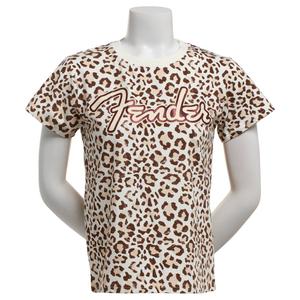 Juniors C-Life Glitter Fender Leopard Boyfriend Tee alternate view