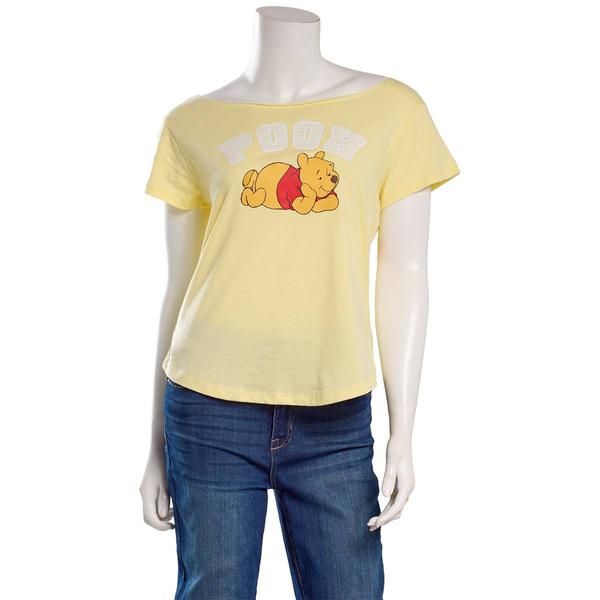Juniors C-Life Off The Shoulder Pooh Screen Tee