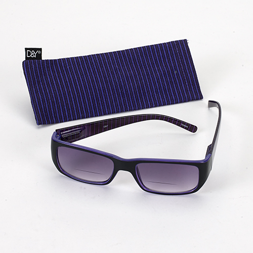 Womens David & Young Small Stripe Sun Readers