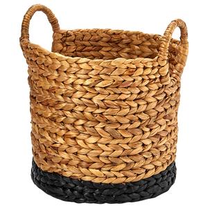 Baum Brothers Small Arrow Weave Water Hyacinth Round Basket