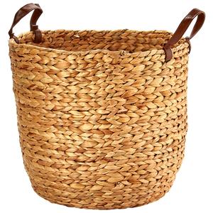 Baum Brothers Large Arrow Weave Water Hyacinth Basket