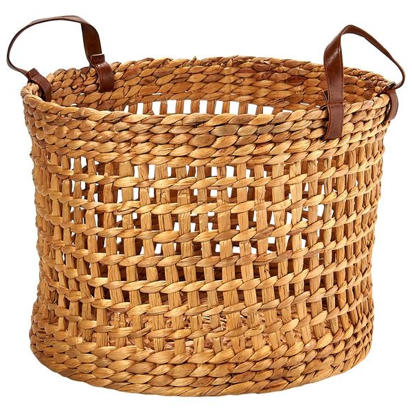 Baum Brothers Large Carro+Rice Nutweave Water Hyacinth Basket