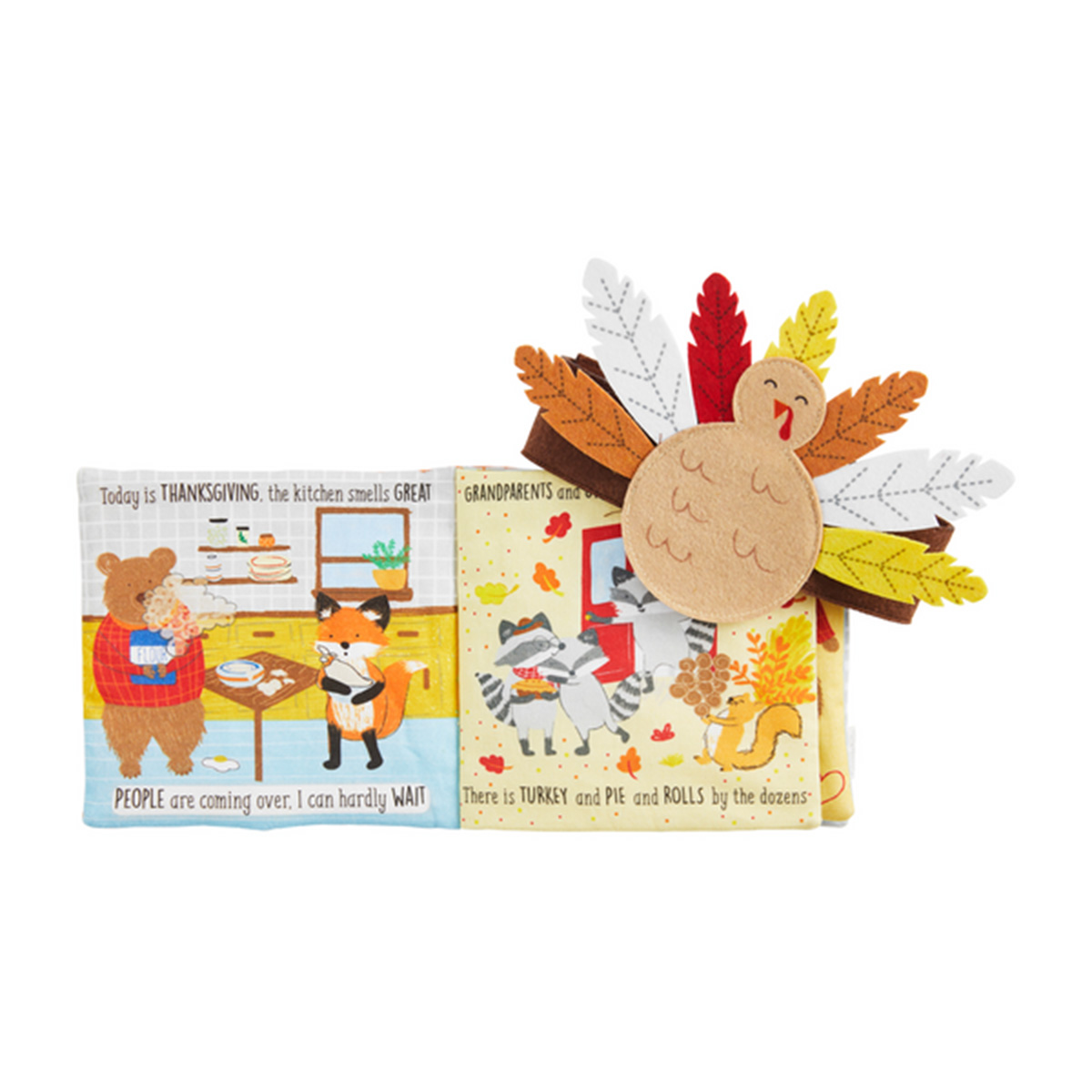 Mud Pie(R) Turkey Day Soft Book W/ Headband