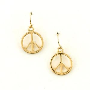 Freedom Nickel Free Peace Drop Earrings