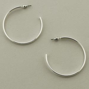 Freedom Nickel Free Medium Hoop Earrings