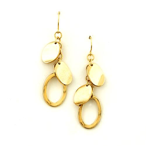 Freedom Nickel Free Gold Accents Dangle Earrings