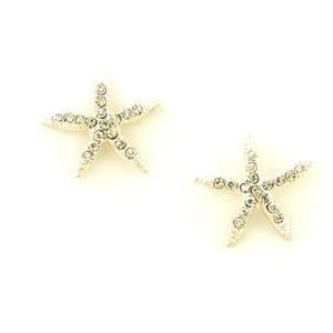 Freedom Nickel Free Silver Starfish Stud Earrings