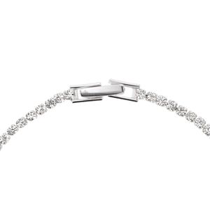 Athra 7in. Silver Plated & Clear Crystal Tennis Bracelet alternate view