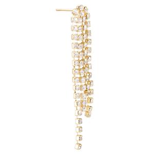 Athra 14kt. Gold over Brass Crystal Drop Earrings alternate view