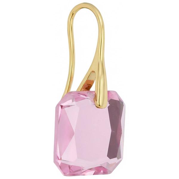 Athra 14kt. Gold over Brass & Purple Crystal Drop Earrings alternate view