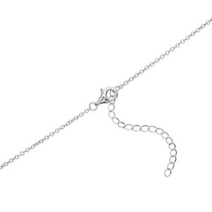 Athra Silver Plated Crystal Barrel Pendant Necklace alternate view
