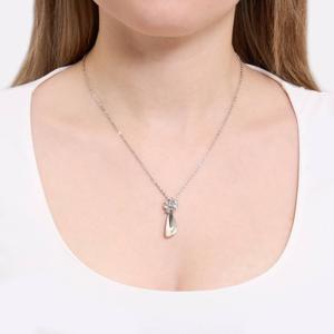 Athra Silver Plated & Clear Crystal Pendant Necklace alternate view