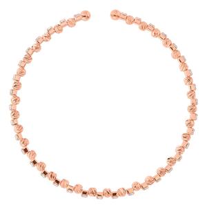 Athra Rose Gold over Brass Bead & Crystal Bracelet alternate view