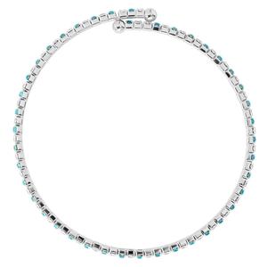 Athra Light Aqua & Aurora Borealis Crystal Coil Bracelet alternate view