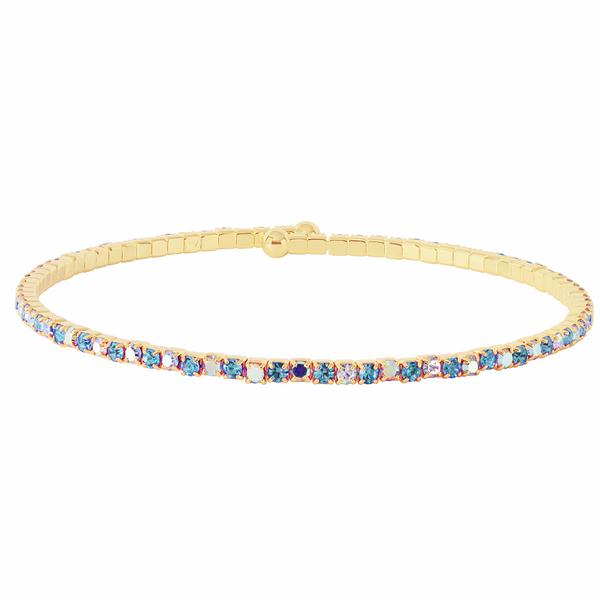 Athra Light Aqua & Aurora Borealis Crystal Bracelet