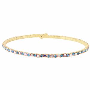 Athra Light Aqua & Aurora Borealis Crystal Bracelet