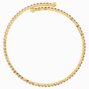 Athra 14kt. Gold over Brass & Light Pink Crystal Coil Bracelet alternate view