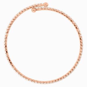 Athra Rose Gold over Brass & Crystal Coil Bracelet alternate view