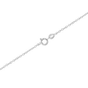 Athra 18in. Silver Plated CZ Seahorse Pendant Necklace alternate view