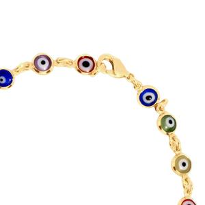 Athra 14kt. Gold over Brass Guardian Eye Bracelet alternate view