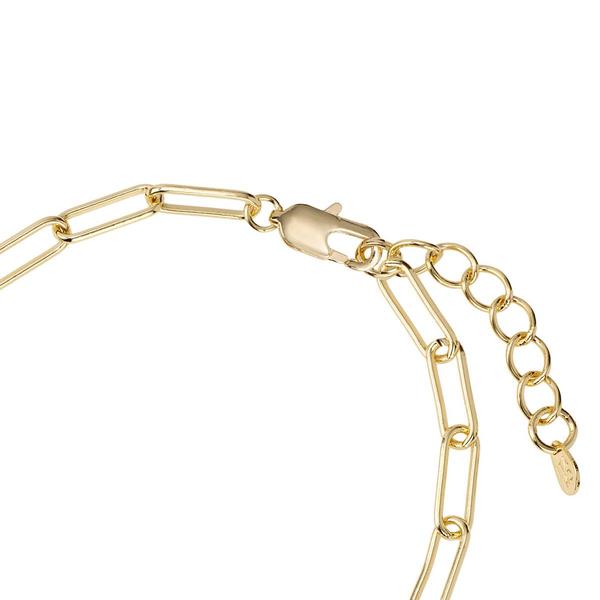 Athra 14kt. Gold Over Brass CZ K Initial Bracelet alternate view