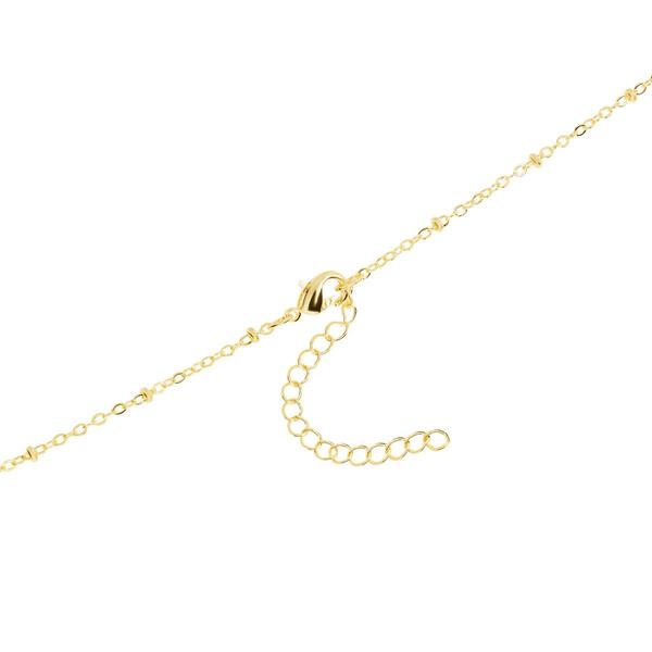 Athra 14kt. Gold over Brass Crystal USA Flag Heart Pendant alternate view