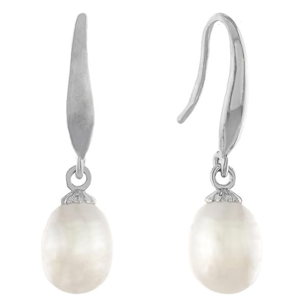 Sterling Silver 7.5mm Freshwater Pearl Earrings