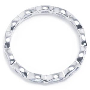 Athra Sterling Silver Marquise CZ Band Ring alternate view