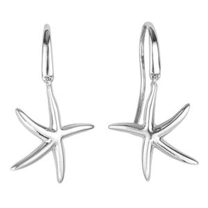 Athra Silver Plated Starfish Drop Earrings