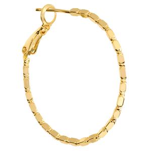 Athra 14kt. Gold over Brass 35mm Diamond-Cut Hoop Earrings alternate view