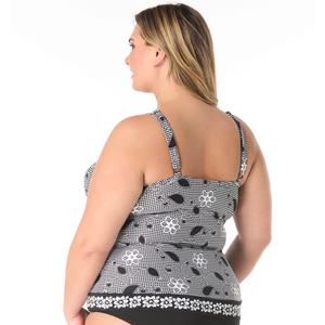Plus Size Beach House Floral Allure Blair Tankini Swim Top alternate view
