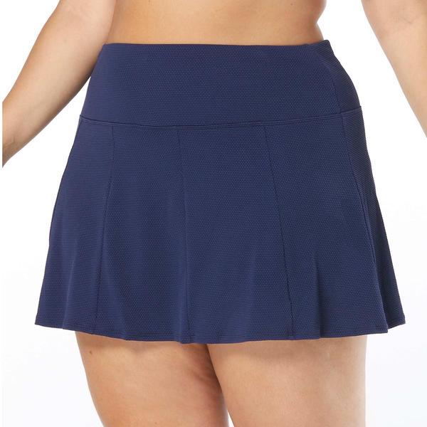 Plus Size Beach House Solid Olivia Skort Swim Bottoms