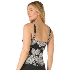 Womens Beach House Coastal Bloom Jenny Tankini Swim Top alternate view