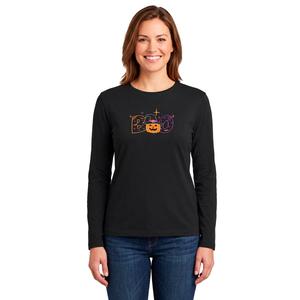 Womens MCC Sportswear Boo Pumpkin Long Sleeve Tee