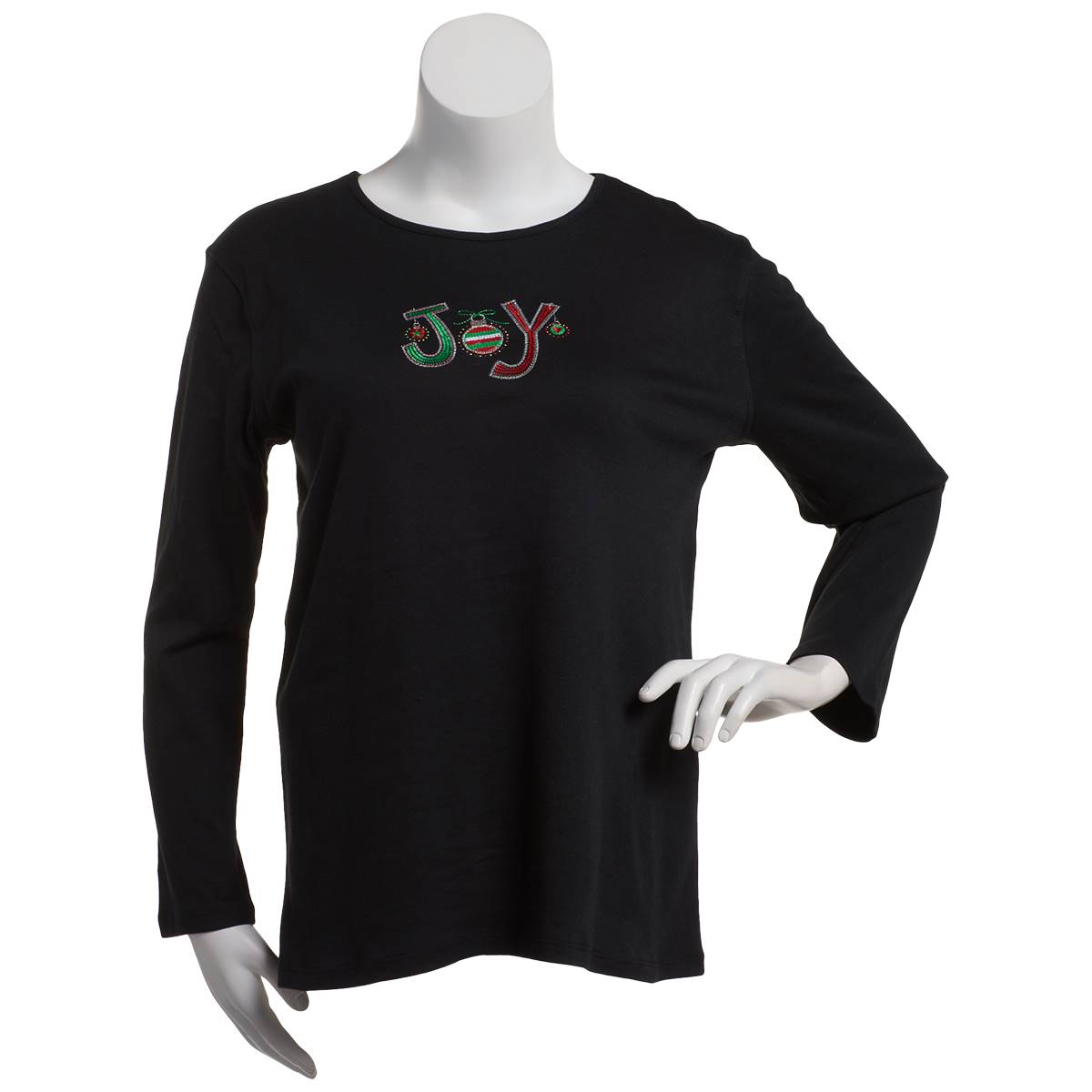 Plus Size MCCC Long Sleeve JOY Ornament Tee