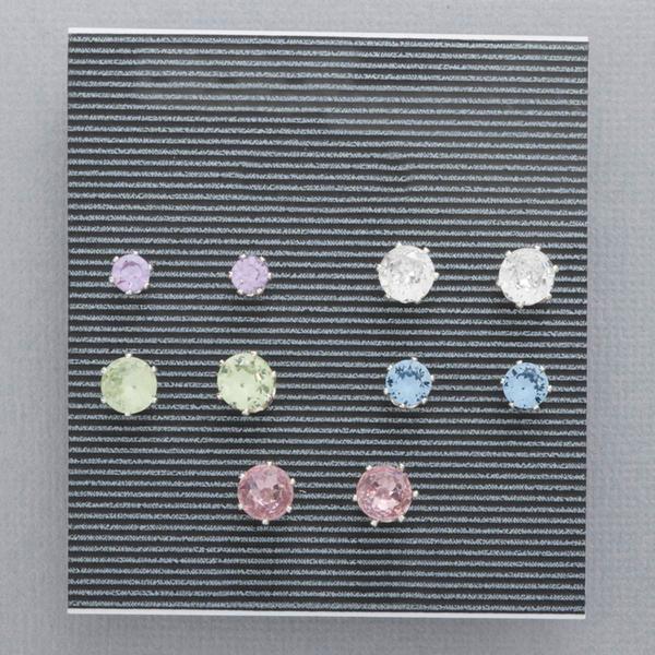 Design Collection 5pr. Multi Color Round Earrings Set