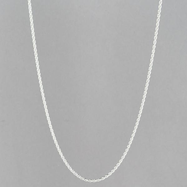 Design Collection Silver-Plated Rope Necklace