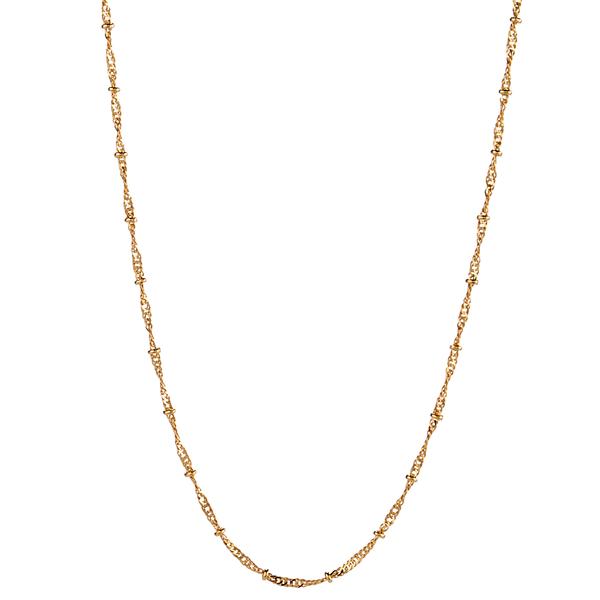 Design Collection Gold-Plated Single Twist Necklace