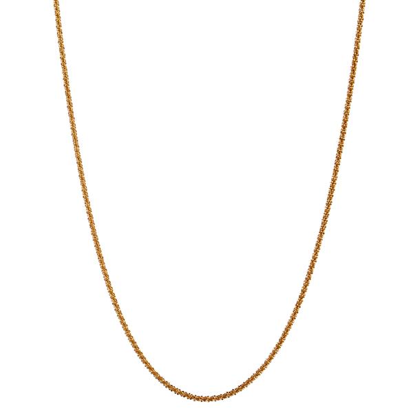 Design Collection Gold-Plated Popcorn Chain Necklace