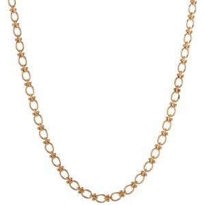 Design Collection Gold-Tone 18in. Barbell Chain Necklace