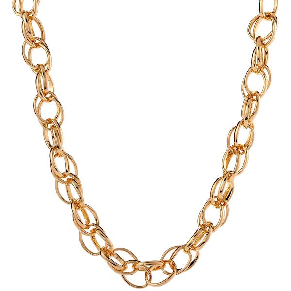 Design Collection 18in. Gold-Tone Interlock Chain Necklace