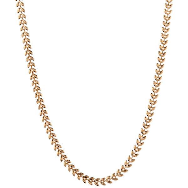 Design Collection 18in. Gold-Tone Fishbone Link Chain Necklace