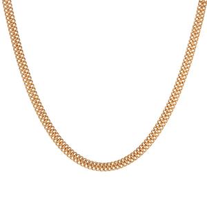 Design Collection 18in. Polished Gold-Tone Oval Link Necklace
