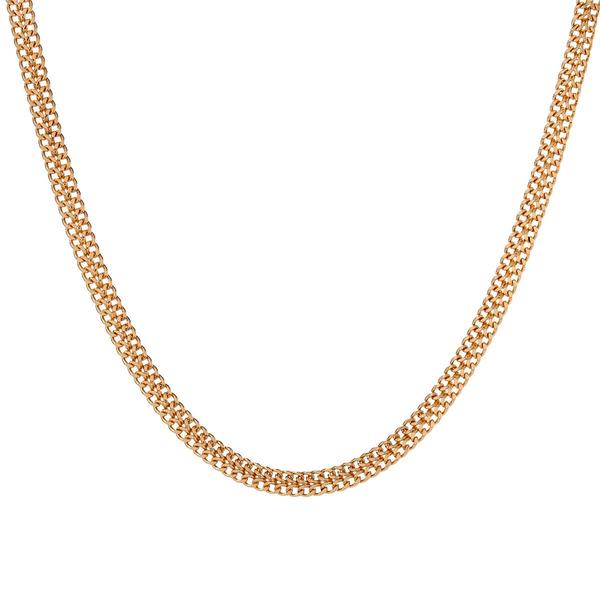Design Collection 18in. Polished Gold-Tone Oval Link Necklace