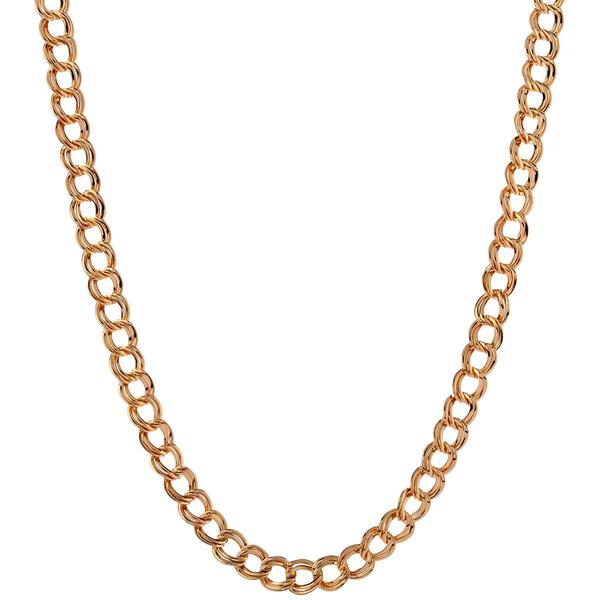 Design Collection 24in. Gold-Tone Double-Link Chain Necklace