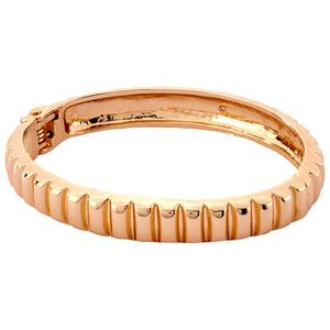 Design Collection Gold-Tone Small Ridged Bracelet