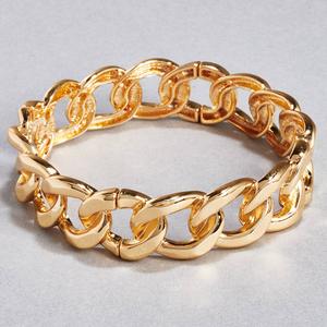 Design Collection Gold-Tone Large Link Stretch Bracelet