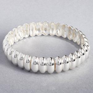 Design Collection Silver-Plated Stretch Bracelet